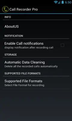 Call Recorder Pro android App screenshot 1